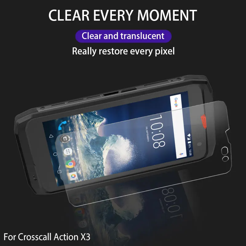 2個強化ガラスcrosscallアクションX3用crosscallアクション × 3 9 9hハード防爆保護フィルム