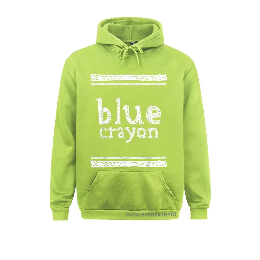 Blue Crayon Hoodie Funny Costume Matching Crayon Pullover Outdoor Hoodies For Women Sweatshirts Comics Sportswears Company