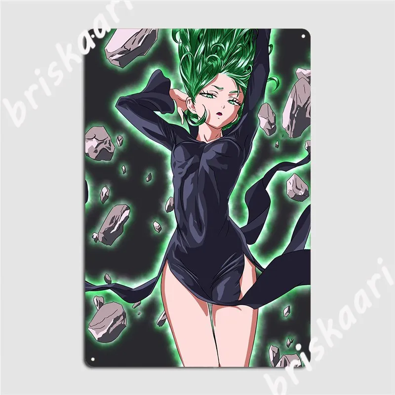 Terrible Tatsumaki Poster Metal Plaque Classic Pub Garage Cinema Kitchen Plaques Tin Sign Posters