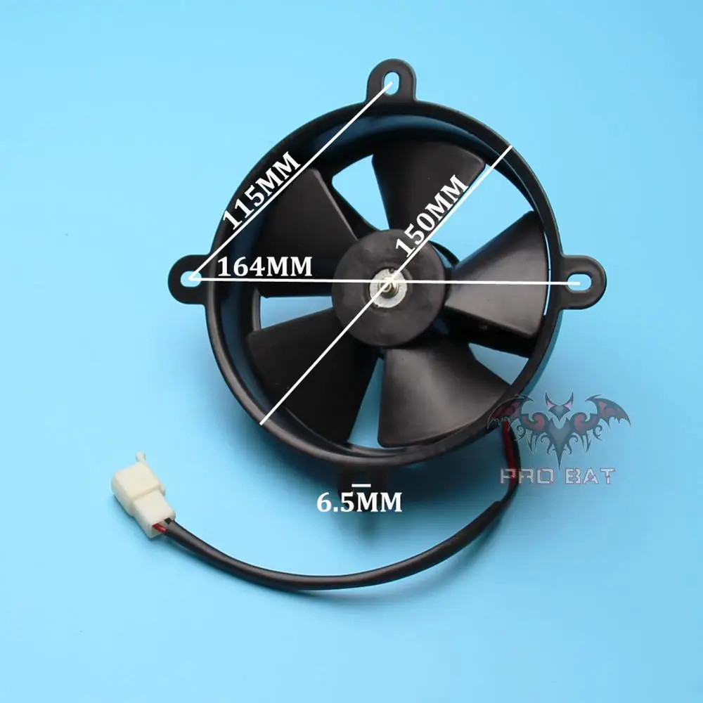 12V 6 inch Thermo Radiator Electric Cooling Fan For 150c 200cc 250cc Pit Trial Quad Dirt Bike ATV Buggy PRO BAT New