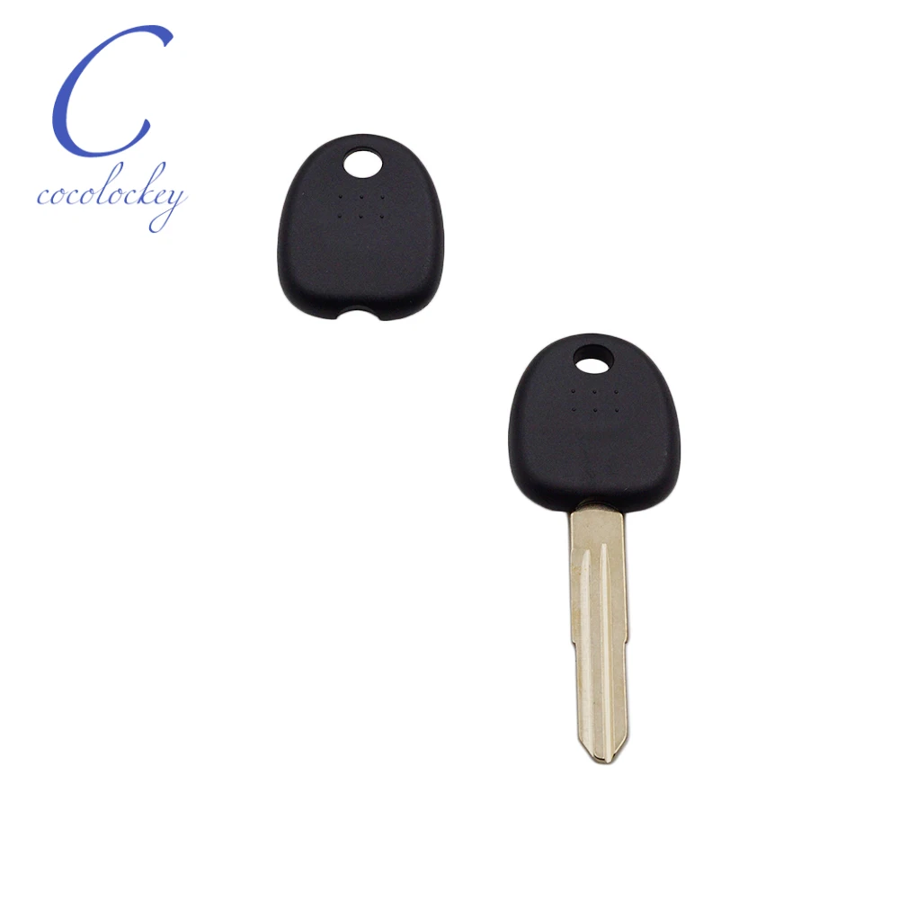 Cocolokey-carcasa de llave transpondedor de coche, carcasa Fob sin Chip para HYUNDAI Santa Fe Sonata, Chip transpondedor, hoja derecha, 10 unids/lote