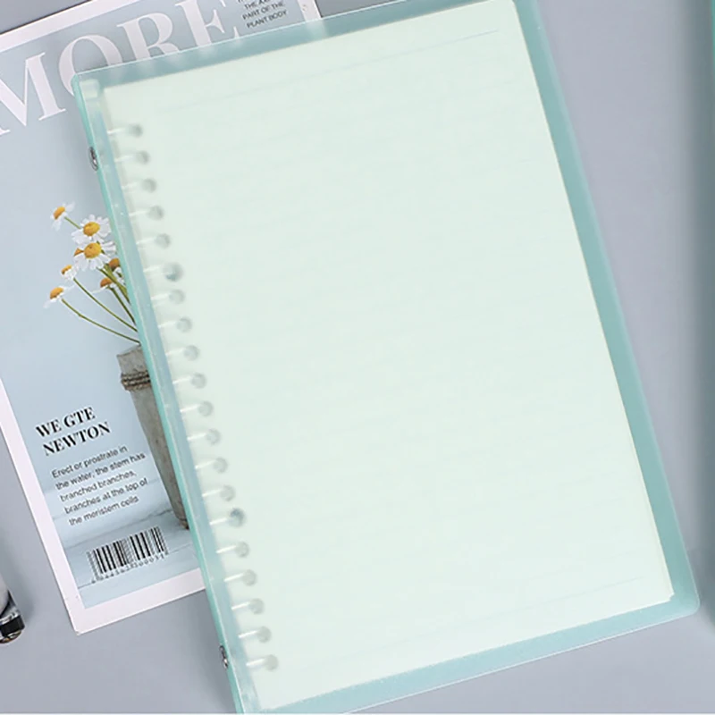 Ultra-thin Translucent Loose-leaf Notebooks Soft Removable Binder Hand Account Notepad School Office Planner Book Diary Notebook
