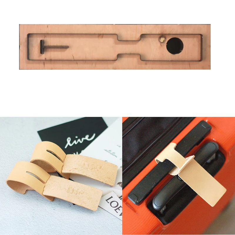 New Japan Steel Blade Rule Die Cut Steel Punch Luggage Tag Cutting Mold Wood Dies Cutter Tool for Leather Crafts 255x40mm