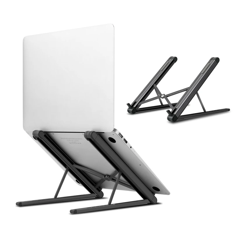

Laptop Stand Portable Heights Adjustable Aluminum Alloy Desktop Ventilated Cooling Holder Folding Ultra for Tablet PC Bracket