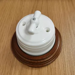 Home improvement High Quality Eu Ceramic Switch Wall Lamp Switch Smart Light Knob Switch 10A 110-220V