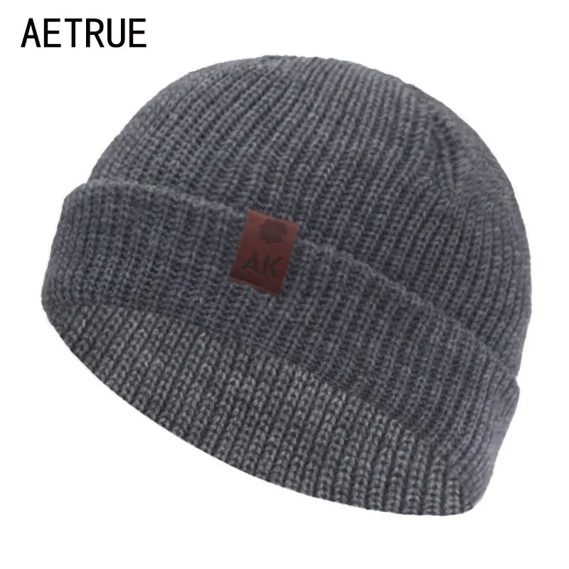 

Fashion Skullies Beanies Men's Winter Hats For Men Knitted Hat Women Cap Winter Beanie Hat Warm Gorros Brimless Bonnet Hat Cap