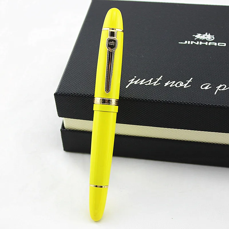 JINHAO 159 18KGP 0.7mm BROAD NIB FOUNTAIN PEN BLACK  CHAMPAGNE GOLD WHITE RED GREEN BLUE YELLOW 18 COLORS TO CHOOSE