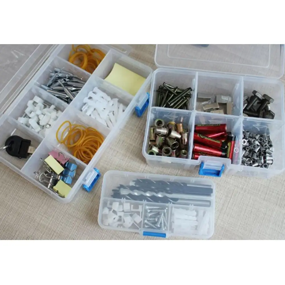 Portable DIY Tools Packaging Box Electronic Components Screw Removable Storage Screw Jewelry Tool Case