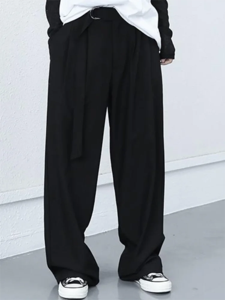 

Ladies Wide Leg Pants Suit Pants Spring And Autumn New Pair Of Classic Dark Casual Large Size Pants