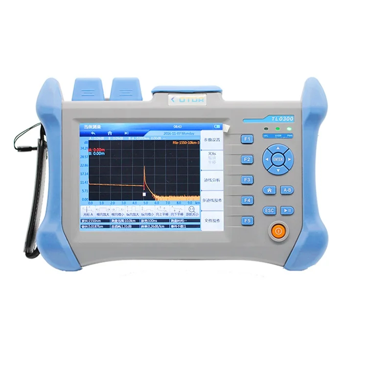 

Built in VFL Optical Time Domain Reflectometer Fiber Optic OTDR 120KM TLO-300C