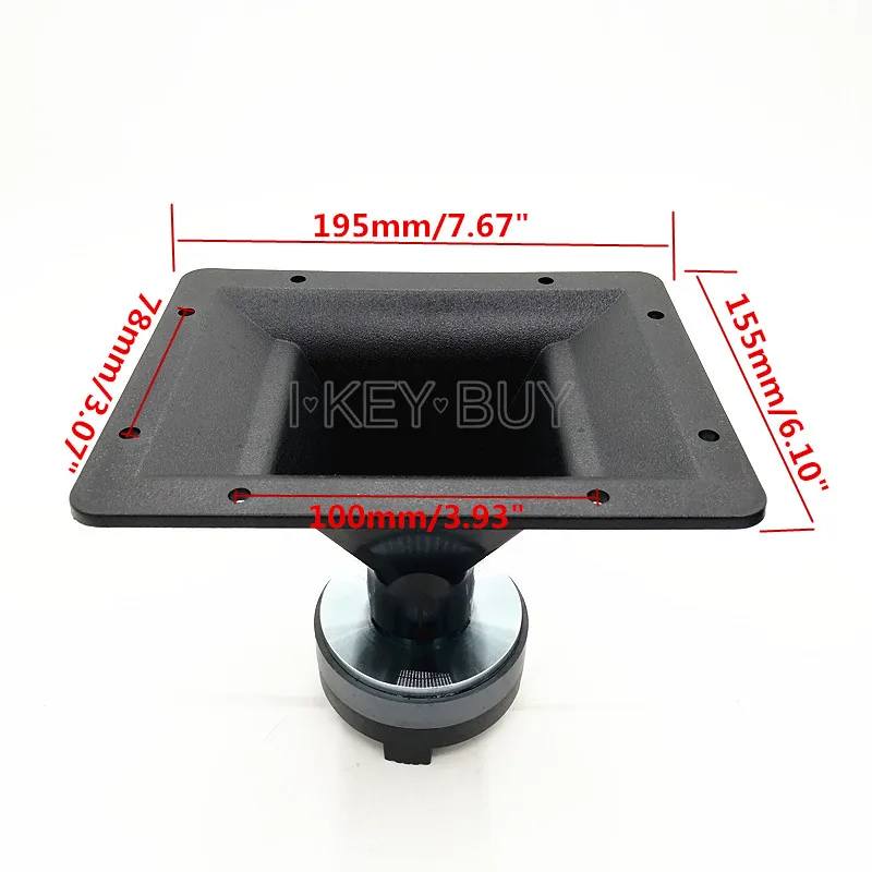 I KEY BUY 1 Set  8 Inch ABS 3000W 8 Ohm 195x155mm  Horn Speaker Driver Powerful Car Audio Hifi System KTV Box With Tweeter