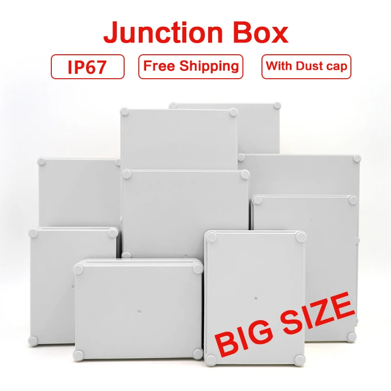 Big Size B Type Waterproof DIY Housing Instrument Case ABS Plastic Project Box Storage Case Enclosure Boxes Electronic Supplies