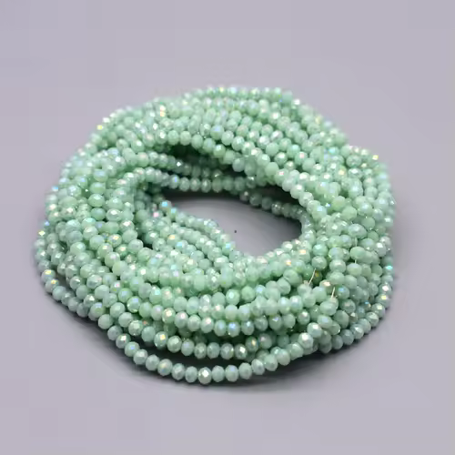 Yanqi 2 3 4mm Rondell Austria Faceted Crystal Beads Round Glass Beads Loose Spacer Beads for Jewelry Making DIY - Image 18