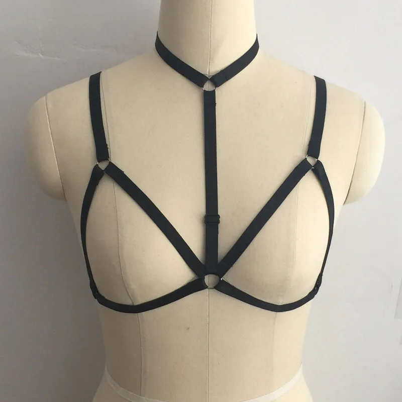 HANAERNES 2020 sexy Lingerie Cage bondage harness Bra and chest cage harness small boudoir Intimates  Body Harness Belt