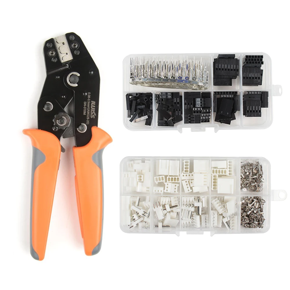 IWISS SN-01BM 310pcs150pcs Crim pin g pinza kit connettori per XH2.54mm XH3.96mm Dupont d-sub terminali JST Pin Crimper tool set