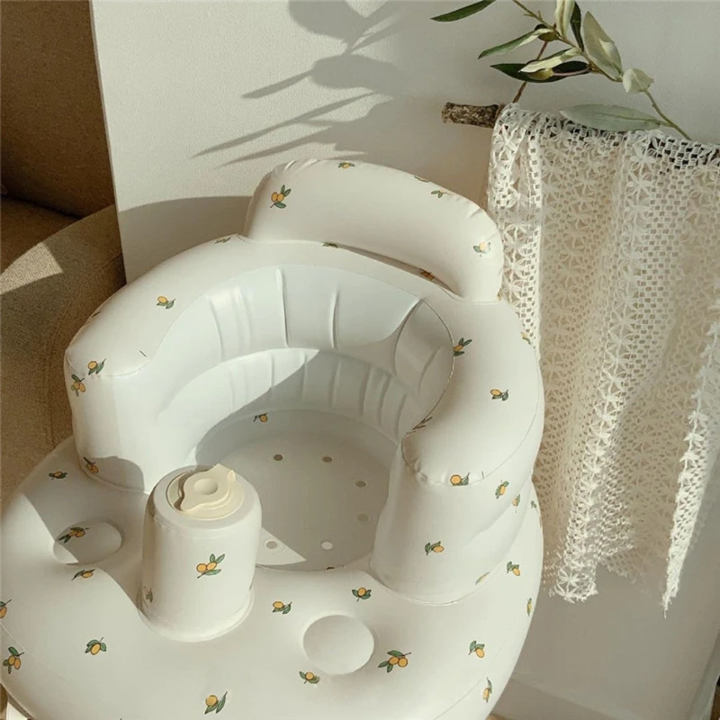 Multifunctional Baby PVC Inflatable Seat Inflatable Bathroom Sofa Learning Eating Dinner Chair Bathing Stool