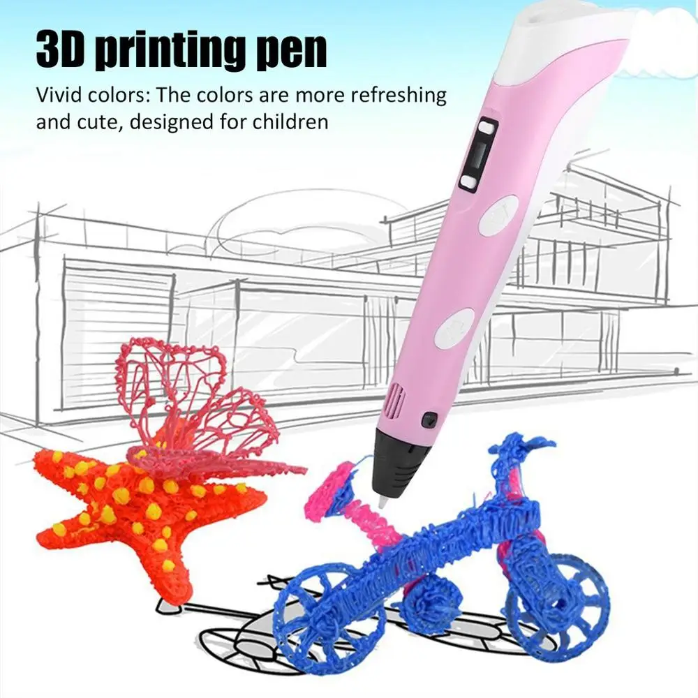 3d caneta diy 18 cores 3d impressora caneta desenho canetas impressão 3d melhor para crianças com abs filamento presente de aniversário desenho caneta