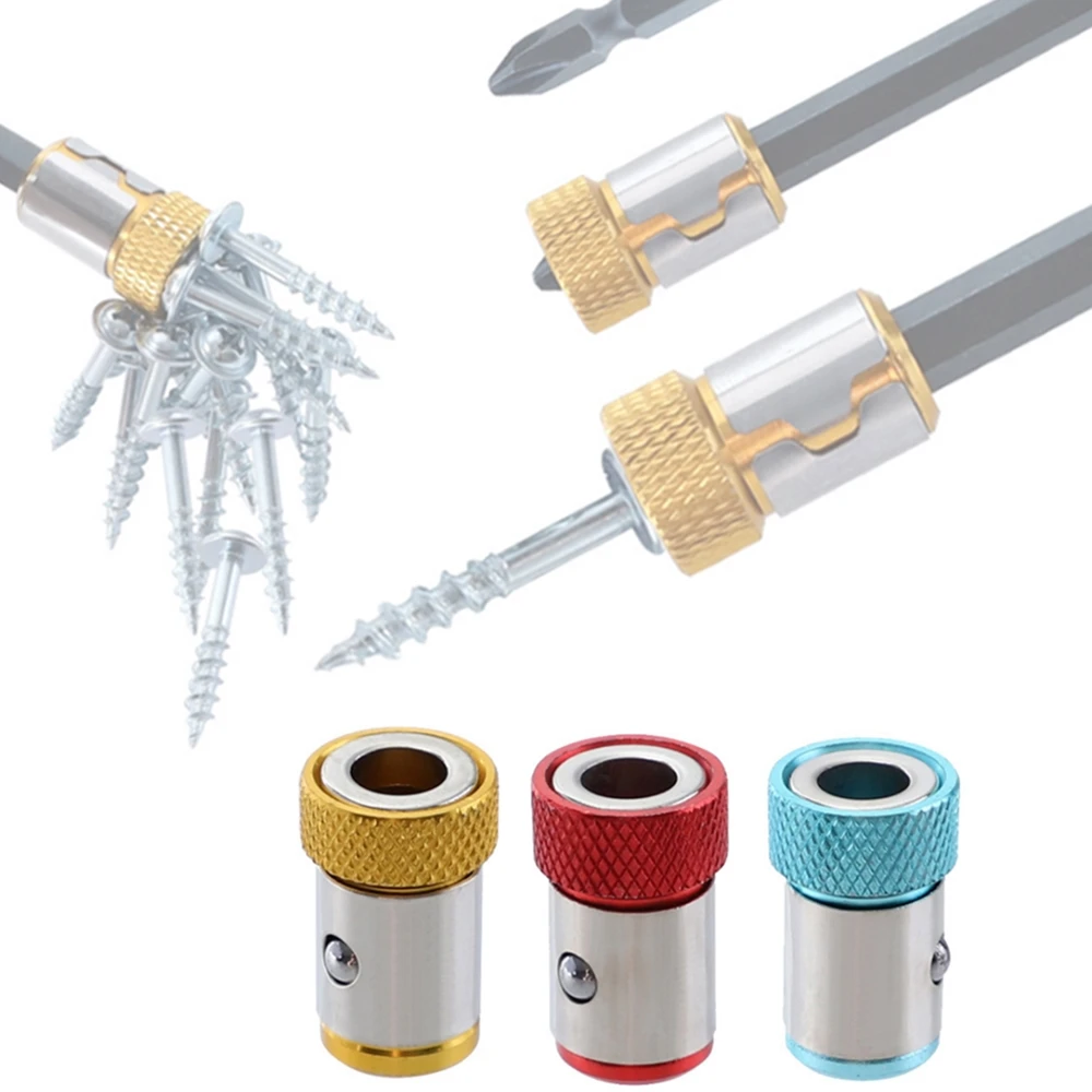 Anillo magnético Universal de aleación, puntas de destornillador de anillo magnético, anticorrosión, fuerte magnetizador, broca, anillo magnético