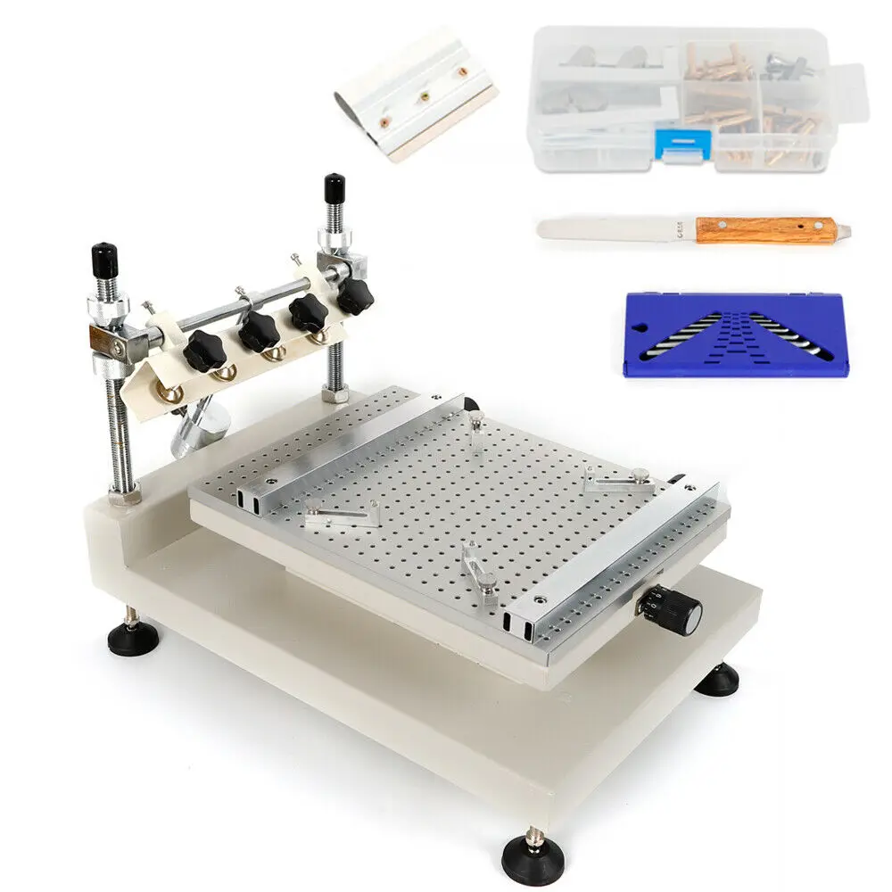 High Precision 3040 PCB Manual Solder Paste Stencil Screen Printer Screen Printing Stencil Machine for SMT Assembly Line