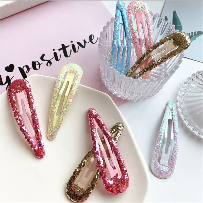 20Pcs/Lot Korean Style Hair Accessories Cute Barrette Candy Color Hair Clip Brilliant Hairclip Dripping New Hair Clips for Girls