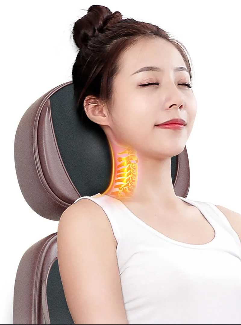 2019 New Neck Shoulder Cervical massage cushion chair Full body massage cushion shiatsu Electric shiatsu cushion massager
