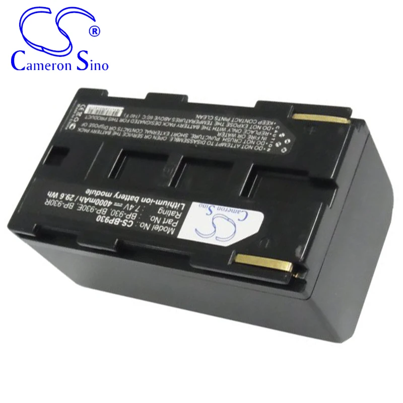 CameronSino Battery for Canon G1000 E2 V75Hi ES8000V MV20 V60Hi ES6500V V420 Optura G35Hi E1 fits Canon BP-930 camera battery