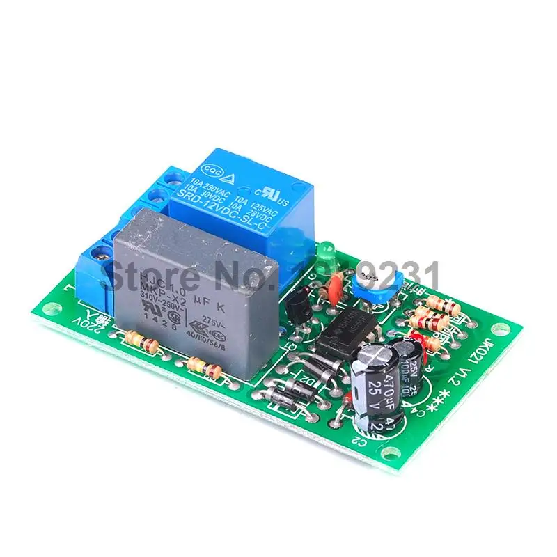 AC 220V Timer Relay Delay Switch Module Input/Output Delay Off Switch Module Adjustable Timing Turn Off Board