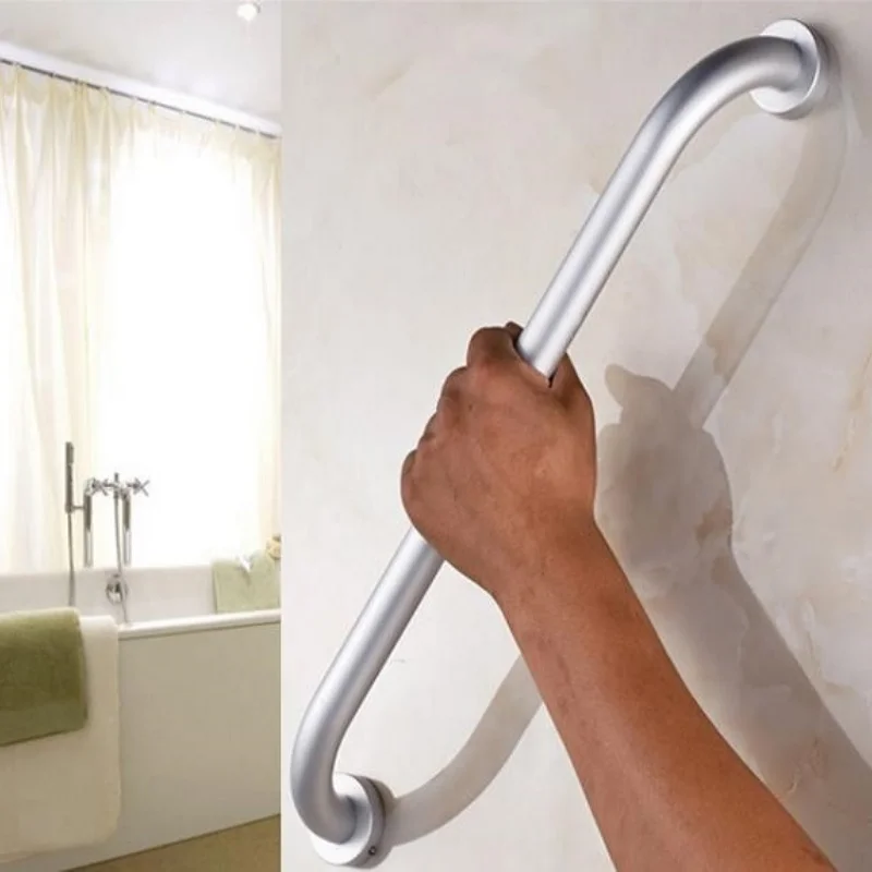 Bathroom Elderly and Child Safety Handrail Bathtub Trolley Handle Toilet Disabled Handicap Safety Grab Bar Aluminum Towel Bar