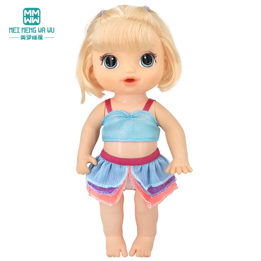 NEW Doll clothes Fashion dresses, swimsuits, tableware for 12 Inch 30CM Toys Crawling Doll accessories