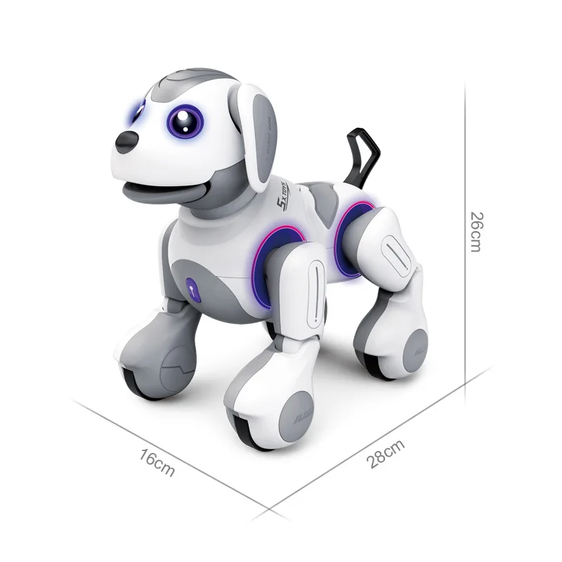 Smart Touch Sensor RC Robot Hond Dansen Spraakbesturing Slimme programmering Kind Afstandsbediening Puzzel Vroeg onderwijs Speelgoed RC Hond Gif