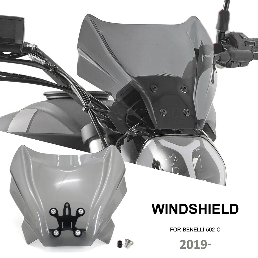 

2019 - 2021 NEW For Benelli 502 C 502c 502C 2021 2020 2019 Windshield WindScreen Wind Shield Screens Deflectors Motorcycle