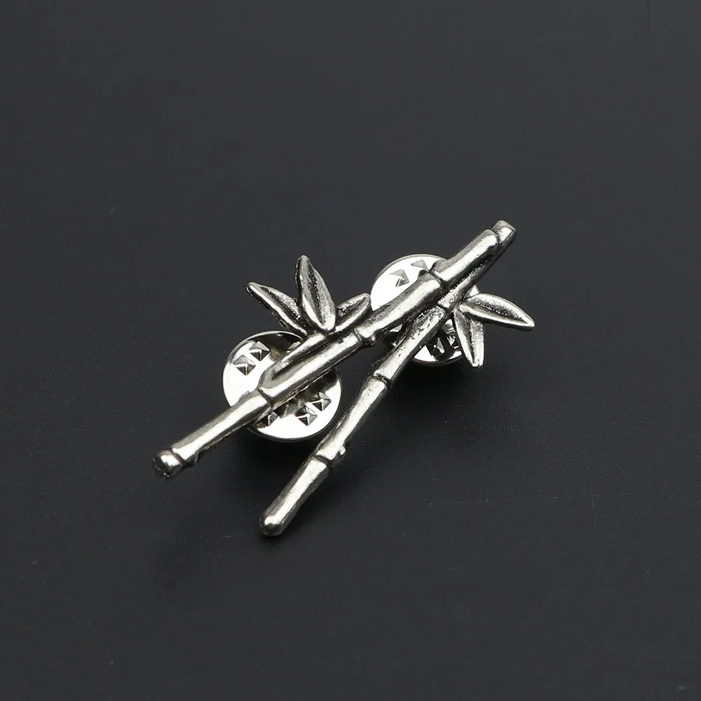 Men\'s Advanced Chic Brooches Skull Fox Bamboo Pin Suit Shawl Lapel Pins Hat Shirt Suit Dress Collar Pin Party Daily Accessory