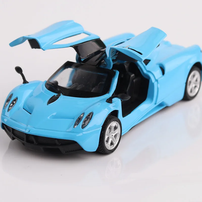 14CM 1:36 Scale Metal Alloy for Pagani Auto Gull Wing Door Racing Car Pull Back Diecast Vehicles Model Toys for Children Kids