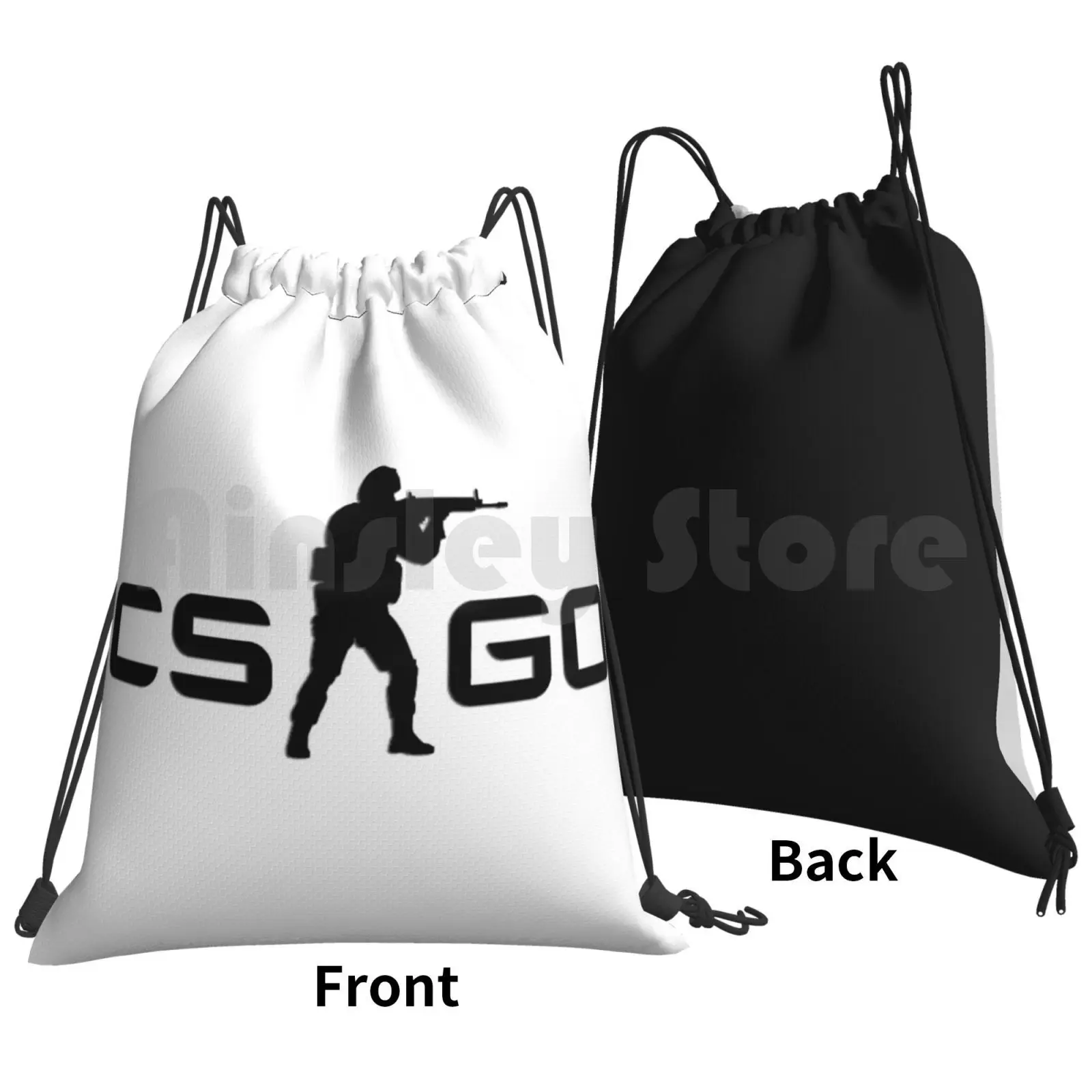 Csgo Backpack Drawstring Bags Gym Bag Waterproof Csgo Steam Games Counter Strike Gun Gun Game Shooter Counter Strike