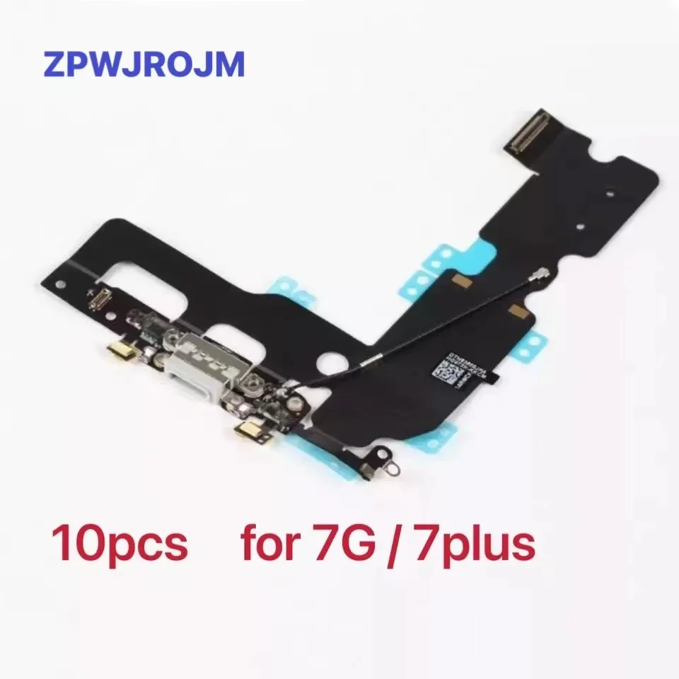 10pcs/lot Charging Port Flex Cable for iPhone 7 4.7'' 7G 7Plus Plus USB Dock Connector Charger Replacement Parts