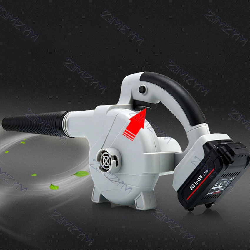 24V Cordless Electric Blower Vacuum Clean Air Blower for Dust Computer cleaner Blowing and Sucking Hand Operate Power Tool 24W