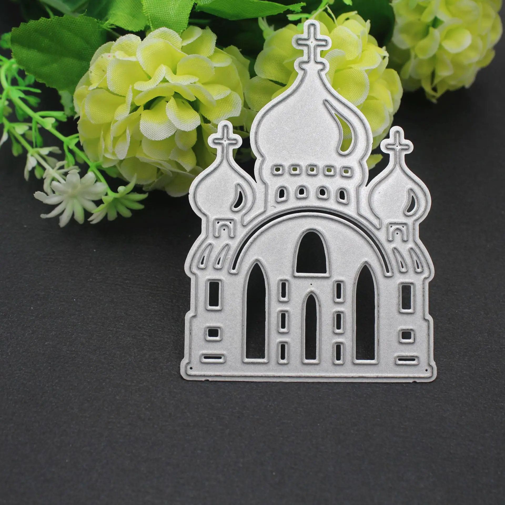 قطع معدنية للم شمل مسجد ديني يبني ويقطع القصاصات الورقية الحرفية والبومات والبطاقات الفنية القصاصات اللكمة الإستنسل #3