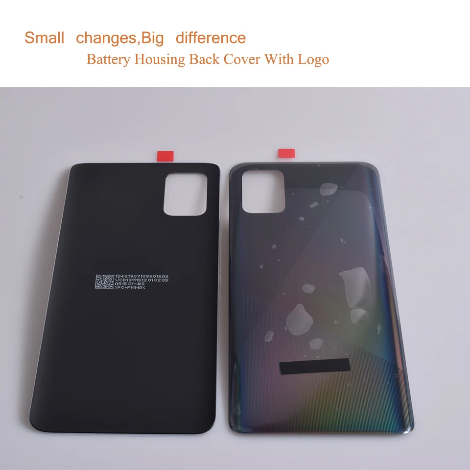 10Pcs/Lot For Samsung Galaxy A51 Housing Battery Cover A51 A515 A515F Back Cover Real Case Door Chassis Shell Replacement