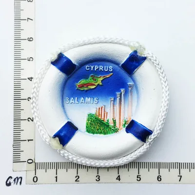 Cyprus Salamis Fridge Magnets Europe Tourism Memorial Souvenir Magnetic Refrigerator Sticker Collection Handicraft Gift Cyprus