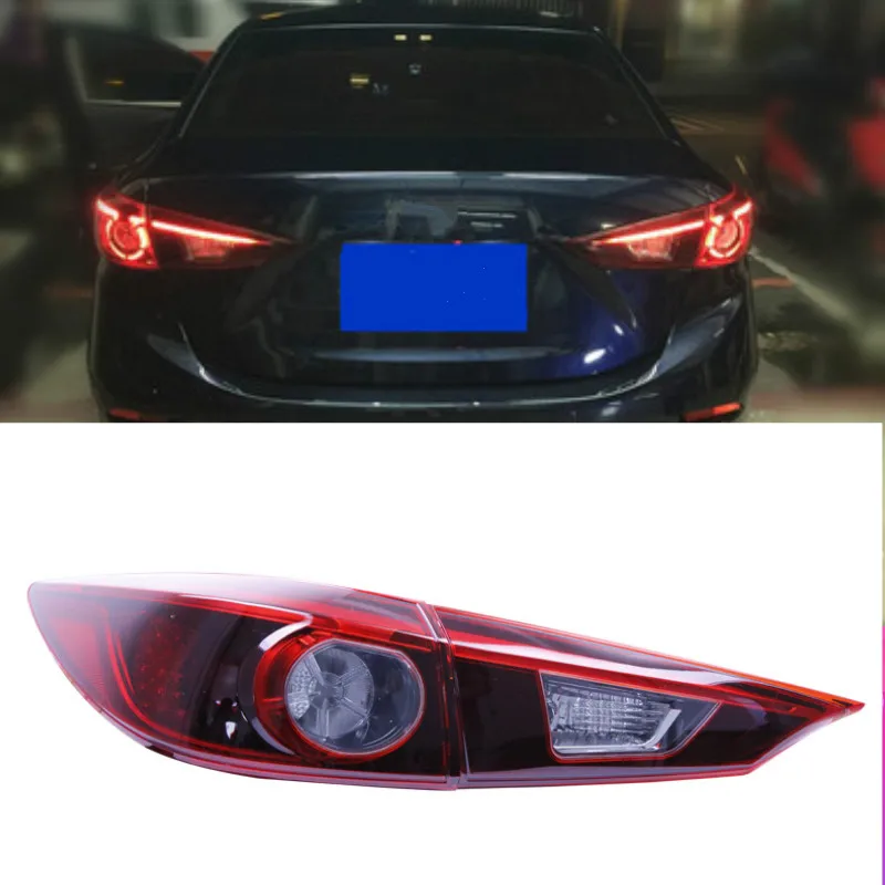 Car Styling for Mazda 3 Tail Lights 2015 Mazda3 Axela LED Tail Light Orignal Design LED Rear Lamp DRL+Brake+Park+Sign