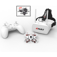 Emax Tinyhawk RTF Kit Rc Plane F4 4in1 3A 15000KV 37CH 25mW 600TVL VTX 1S Indoor FPV  Drone FRSKY D8  with Gift