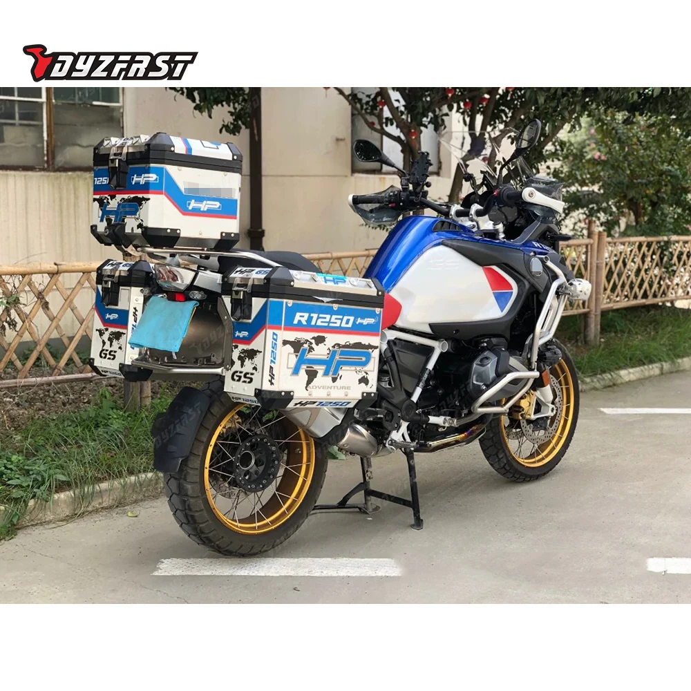 R1250GS R1200GS LC Adventure Motorcycle Accessories Para Moto Stickers Decals Top Box Panniers Cover set Protection Pads Kit