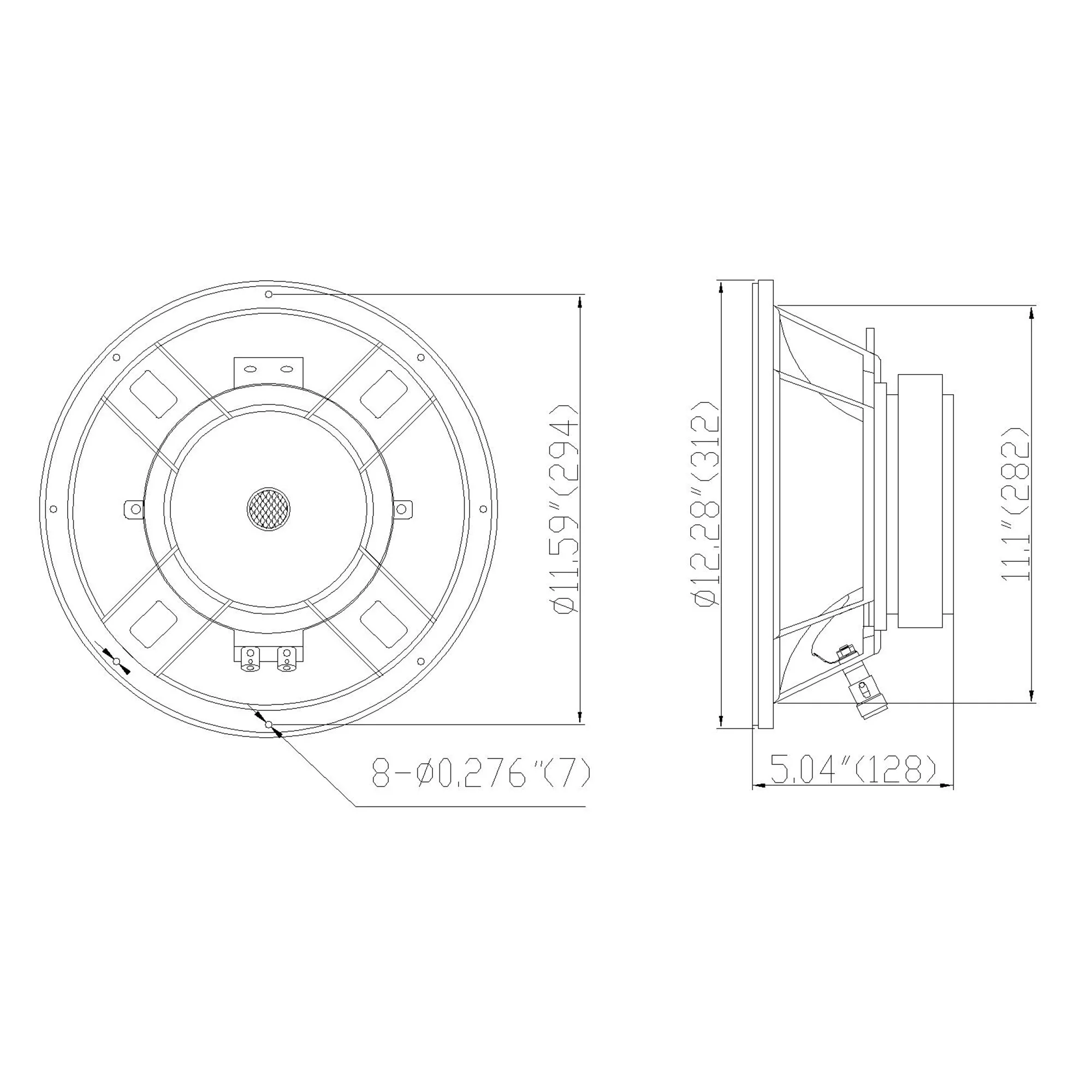 Звук Таун 12 "300 Вт литые Алюминий рамка НЧ-динамик W/3" по индивидуальному заказу звуковая катушка наушников, замена НЧ-динамик для PA/DJ Динамик (STLF-12GA)