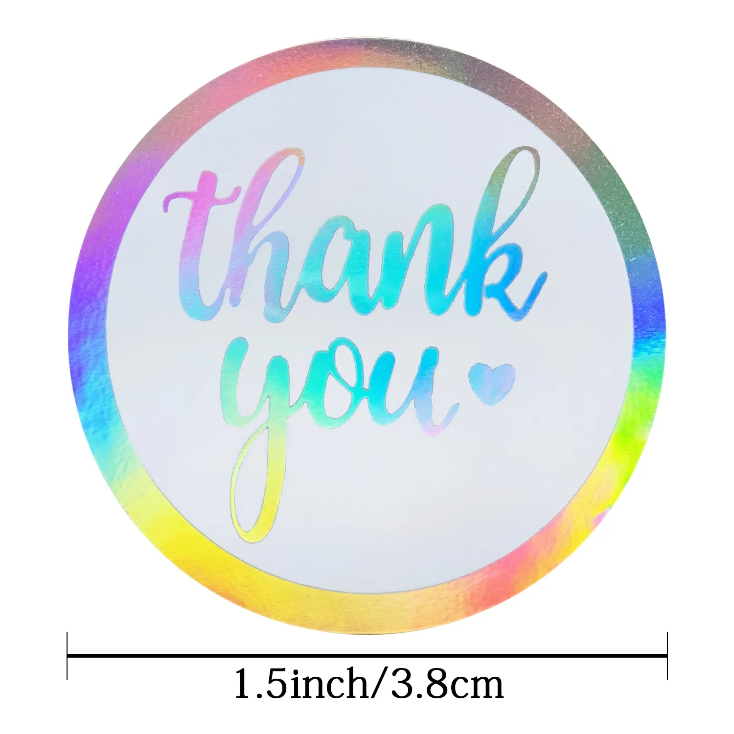 50-500pcs multiple designs Thank you for purchasing commercial decoration crafts holographic gift stickers