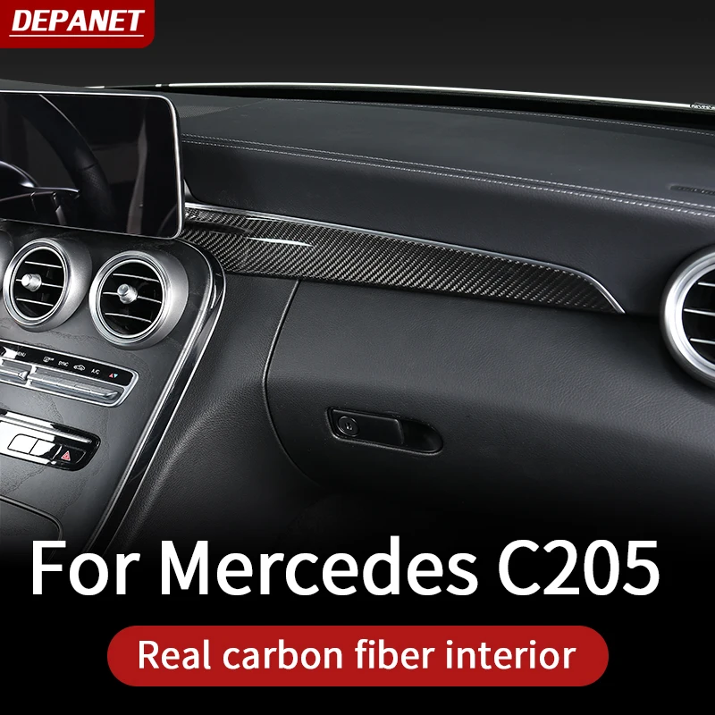 carbon fiber dashboard  For 2015+ Mercedes W205 amg coupe / interior trim c63 mercedes c class accessories Mercedes X253 glc