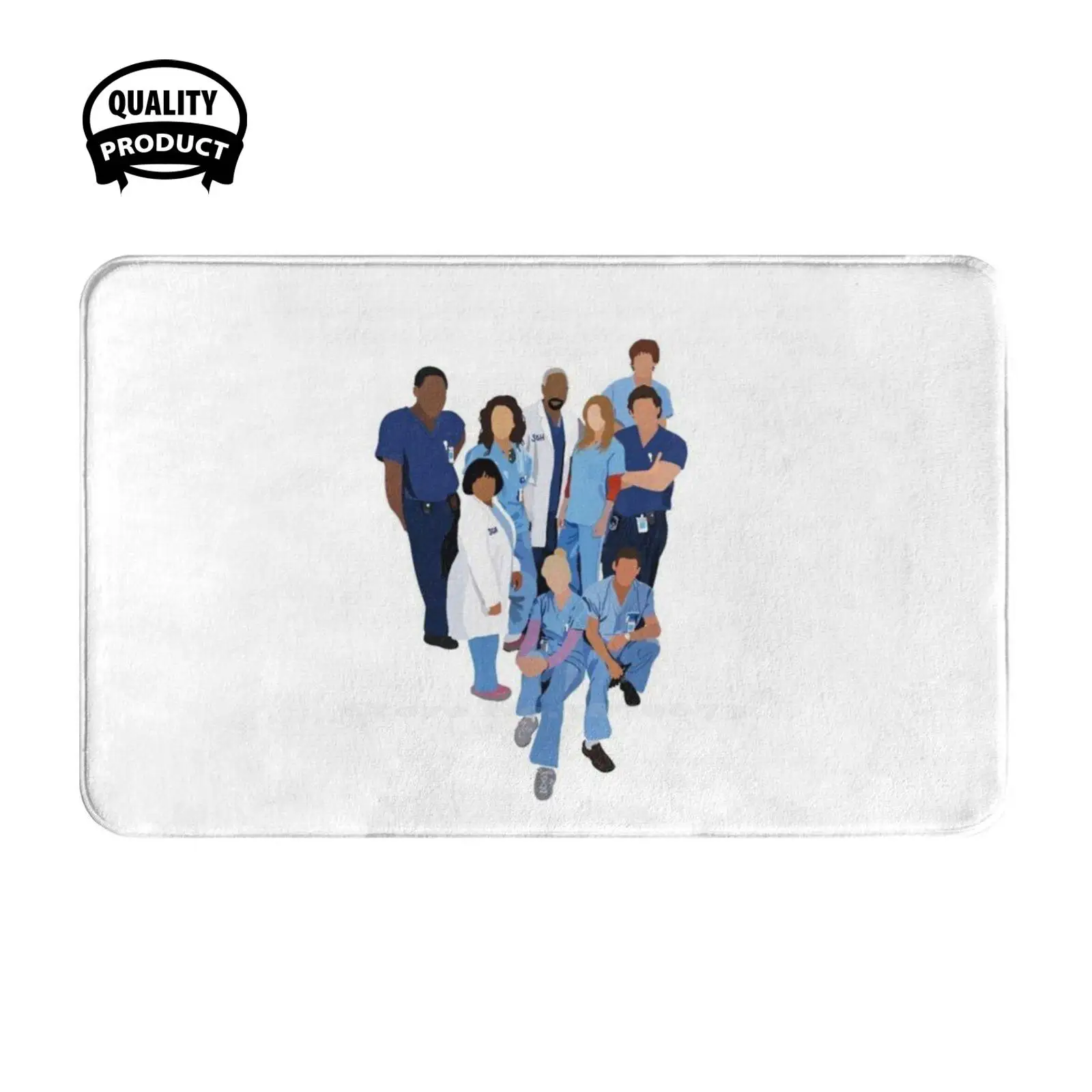 The Team Soft Cushion Home Carpet Door Mat Car Rug Greys Anatomy Grey S Anatomy Doctor Medical Tv Movies Pop Culture Funny Pack