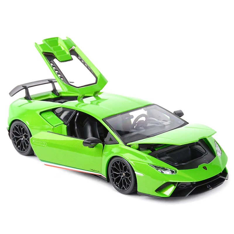 Maisto 1:18 Hurricane Performmante LP610-4 Green Sports Car Static Simulation Die Cast Vehicles Collectible Model Car Toys