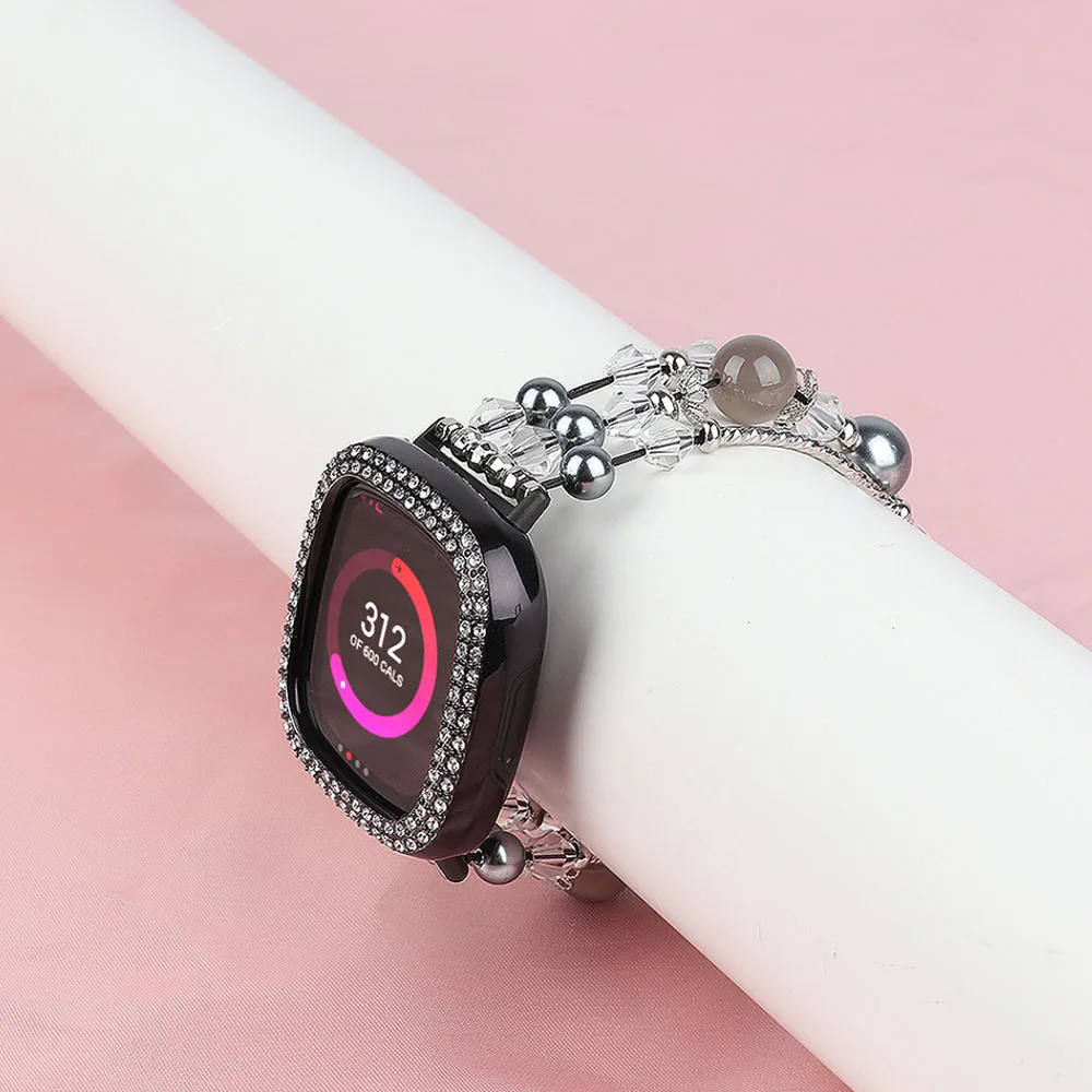 Thun Dây Fitbit Cảm Giác/Fitbit Versa 3 Ban Nhạc Nữ Dây Đeo Tay Vòng Tay Fitbit Cảm Giác Ban Nhạc Cao Cấp Đồng Hồ Thông Minh dây Đeo