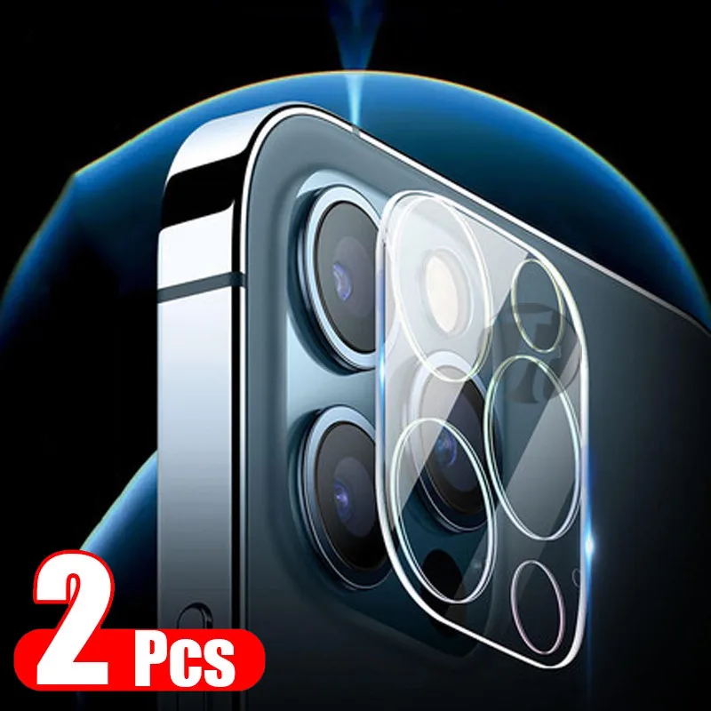 

2Pcs Camera Tempered Glass For iPhone 12 11 Pro Xs Max Lens Screen Protector On The For iPhone X XR 12 Mini Protective Film