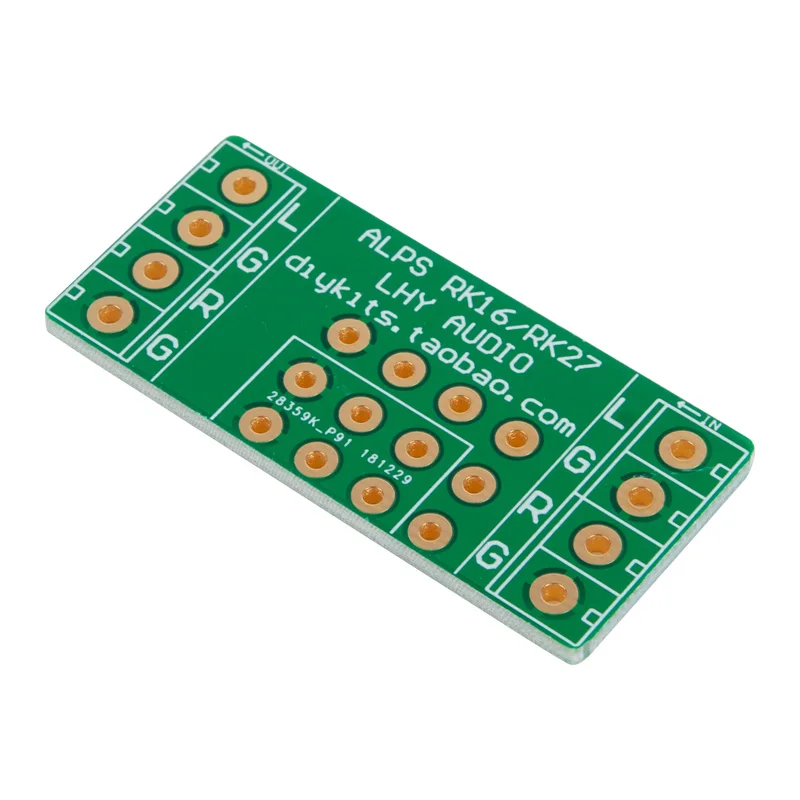 

10PCS ALPS RK16 RK27 Volume Potentiometer General PCB Blank Board Double-sided Gold-plated Conversion Adapter Welding Board
